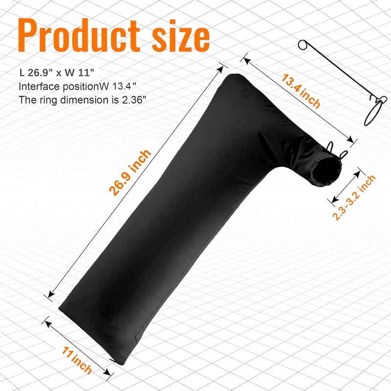 CCTIVED 2 Pack Extra Large Table Saw Dust Collector Bag Compatible for Dewalt/Ryobi/Bosch/Porter Cable/Craftsman/RIGID/Metabo/Kobalt/Skilsaw/Delta (10" Tablesaws with 2.5" Dust Port) - Image 5